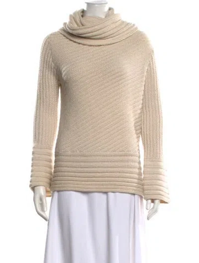 Pre-owned Tse Cashmere Cashmere Turtleneck Sweater In Neutrals
