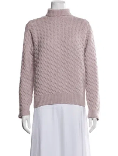 Pre-owned Tse Cashmere Cashmere Turtleneck Sweater In Purple