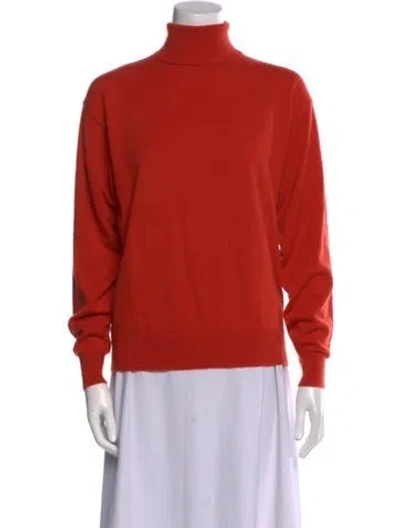 Pre-owned Tse Cashmere Cashmere Turtleneck Sweater W/ Tags In Red