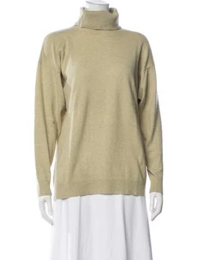 Pre-owned Tse Cashmere Cashmere Turtleneck Sweater In Yellow