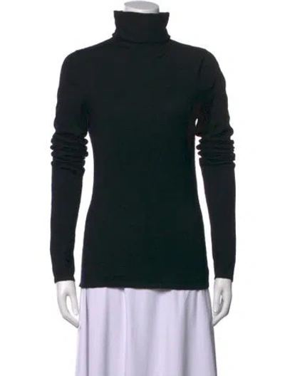 Pre-owned Tse Cashmere Cashmere Turtleneck Top In Black