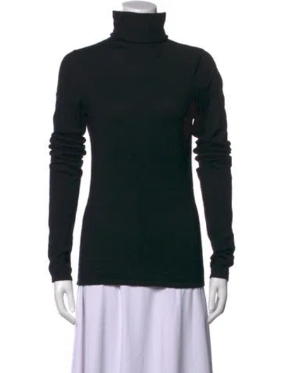 Pre-owned Tse Cashmere Cashmere Turtleneck Top In Black