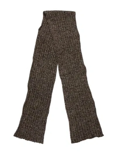 Pre-owned Tse Cashmere Cashmere Tweed Pattern Scarf In Brown
