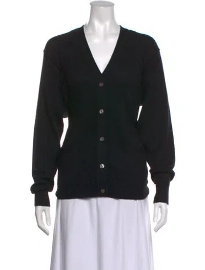 Pre-owned Tse Cashmere Cashmere V-neck Sweater In Black
