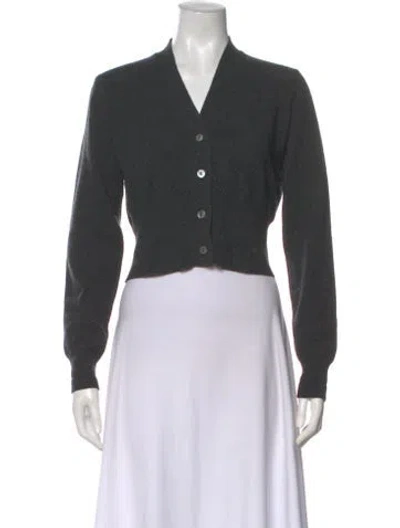 Pre-owned Tse Cashmere Cashmere V-neck Sweater In Gray