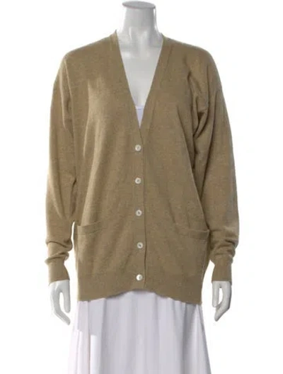 Pre-owned Tse Cashmere Cashmere V-neck Sweater In Neutral