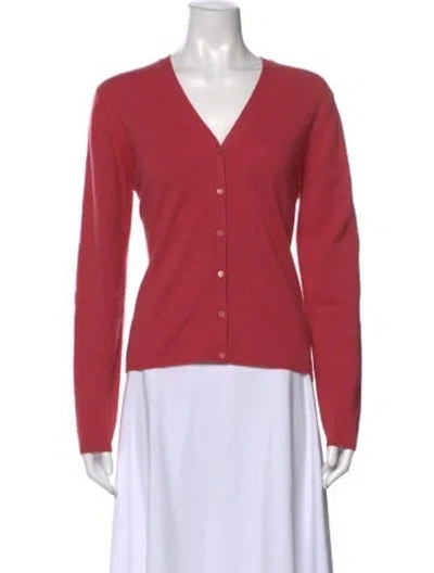 Pre-owned Tse Cashmere Cashmere V-neck Sweater In Pink