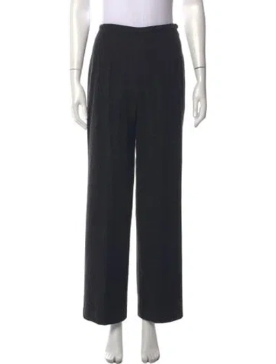 Pre-owned Tse Cashmere Cashmere Wide Leg Pants In Black