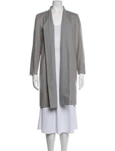 Pre-owned Tse Cashmere Coat In Grey