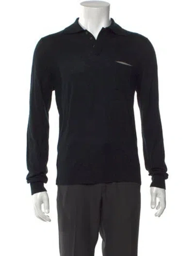 Pre-owned Tse Cashmere Collar Polo Shirt In Neutral