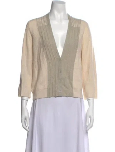 Pre-owned Tse Cashmere Colorblock Pattern Sweater In Neutrals