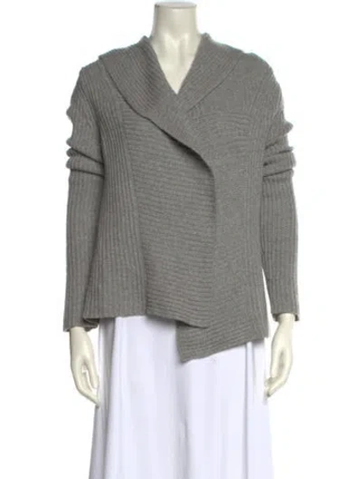 Pre-owned Tse Cashmere Cowl Neck Sweater In Gray