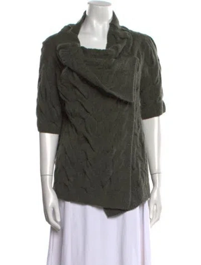 Pre-owned Tse Cashmere Cowl Neck Sweater In Green