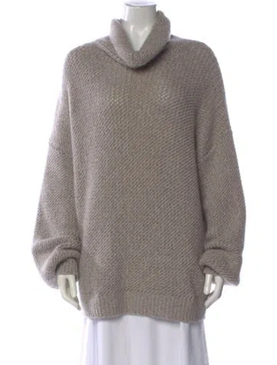 Pre-owned Tse Cashmere Cowl Neck Sweater In Neutral