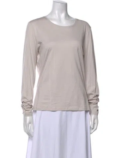 Pre-owned Tse Cashmere Crew Neck Long Sleeve Top W/ Tags In Neutrals
