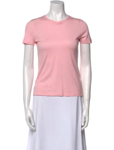 Pre-owned Tse Cashmere Crew Neck Short Sleeve T-shirt In Pink
