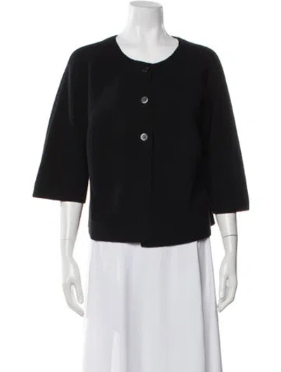 Pre-owned Tse Cashmere Crew Neck Sweater In Black