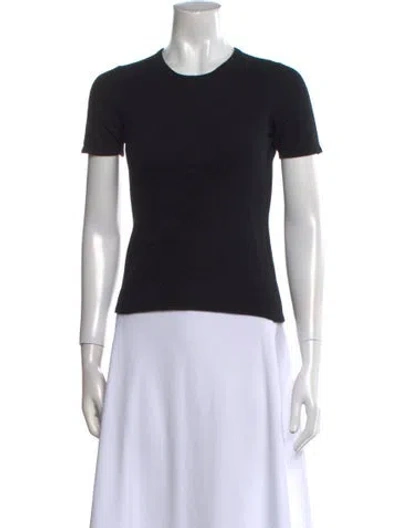 Pre-owned Tse Cashmere Crew Neck Sweater In Black