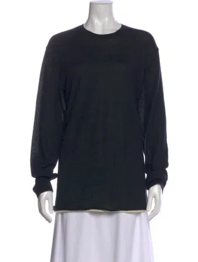 Pre-owned Tse Cashmere Crew Neck Sweater In Black