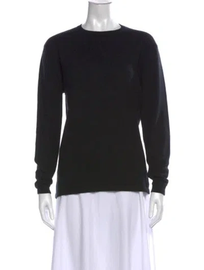 Pre-owned Tse Cashmere Crew Neck Sweater In Black