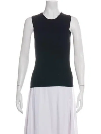 Pre-owned Tse Cashmere Crew Neck Sweater In Black