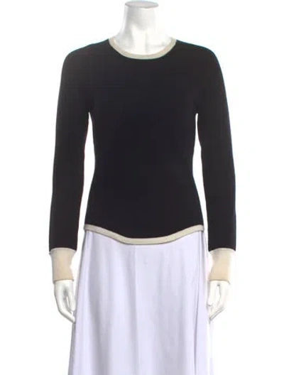 Pre-owned Tse Cashmere Crew Neck Sweater In Black