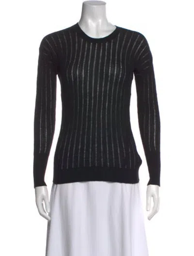 Pre-owned Tse Cashmere Crew Neck Sweater In Black