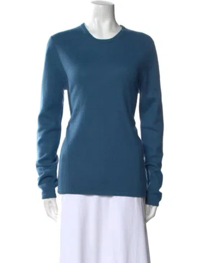Pre-owned Tse Cashmere Crew Neck Sweater In Blue