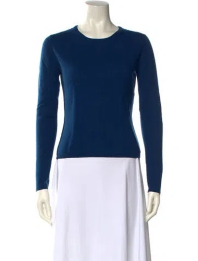 Pre-owned Tse Cashmere Crew Neck Sweater In Blue