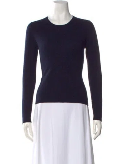 Pre-owned Tse Cashmere Crew Neck Sweater In Blue