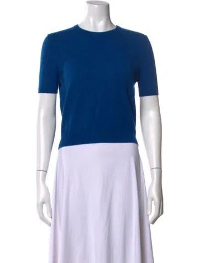 Pre-owned Tse Cashmere Crew Neck Sweater In Blue