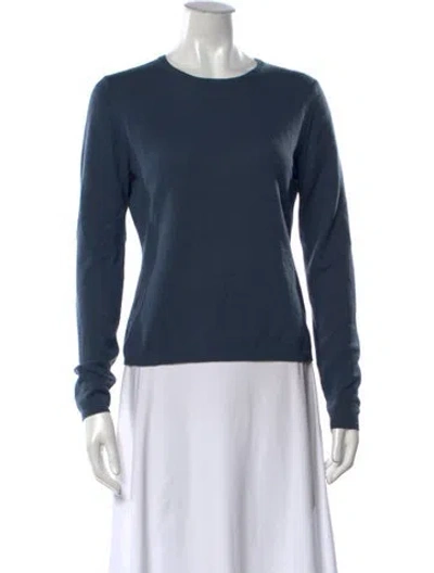 Pre-owned Tse Cashmere Crew Neck Sweater In Blue