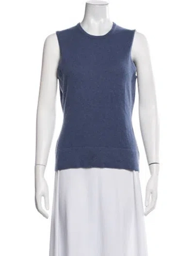 Pre-owned Tse Cashmere Crew Neck Sweater In Blue