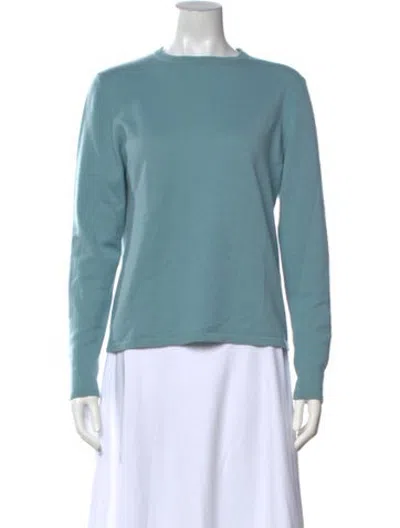 Pre-owned Tse Cashmere Crew Neck Sweater In Blue
