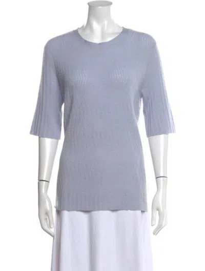 Pre-owned Tse Cashmere Crew Neck Sweater In Blue