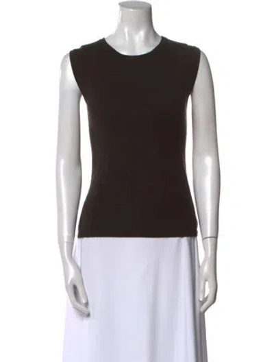 Pre-owned Tse Cashmere Crew Neck Sweater In Brown