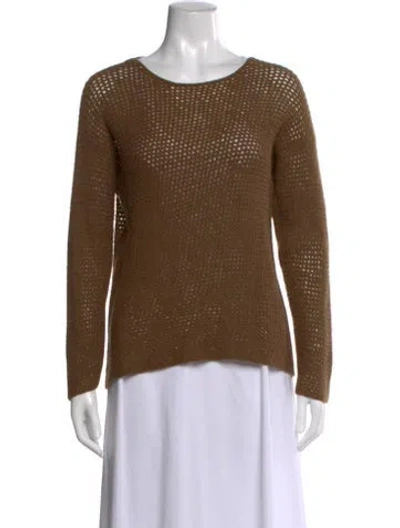 Pre-owned Tse Cashmere Crew Neck Sweater In Brown