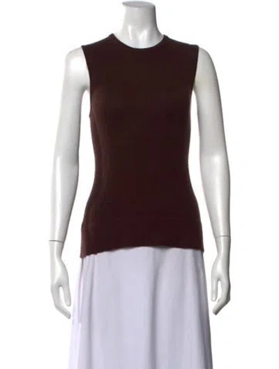 Pre-owned Tse Cashmere Crew Neck Sweater In Brown