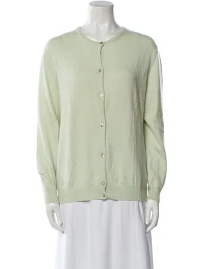 Pre-owned Tse Cashmere Crew Neck Sweater In Green