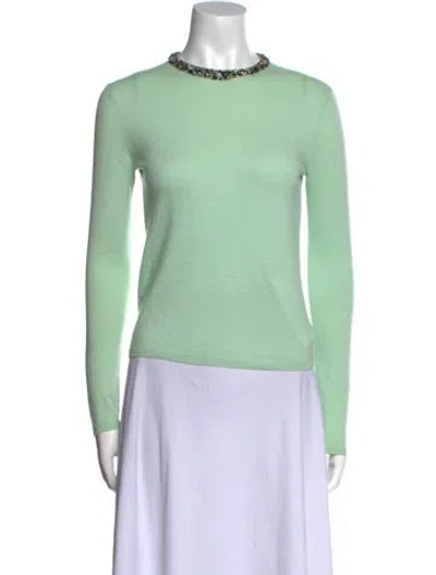 Pre-owned Tse Cashmere Crew Neck Sweater In Green