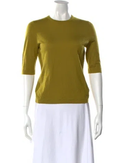 Pre-owned Tse Cashmere Crew Neck Sweater In Green