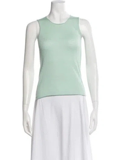 Pre-owned Tse Cashmere Crew Neck Sweater In Green