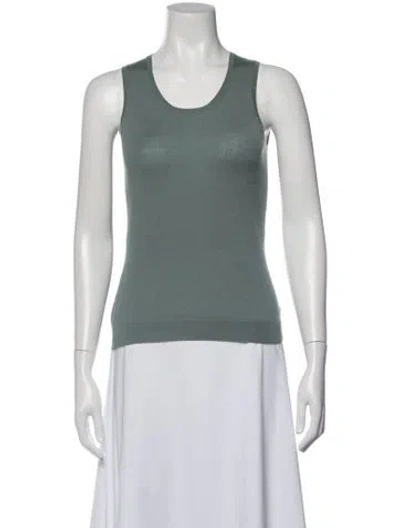 Pre-owned Tse Cashmere Crew Neck Sweater In Green