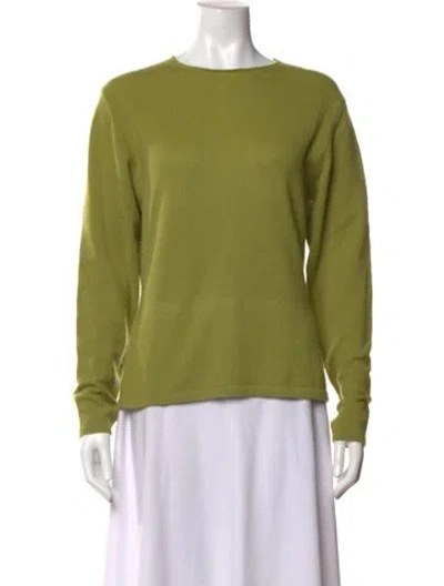 Pre-owned Tse Cashmere Crew Neck Sweater In Green