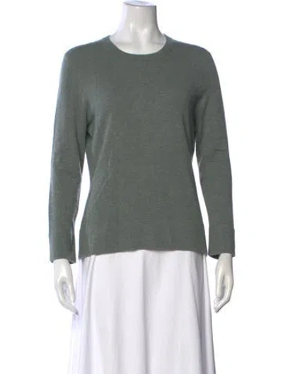 Pre-owned Tse Cashmere Crew Neck Sweater In Green
