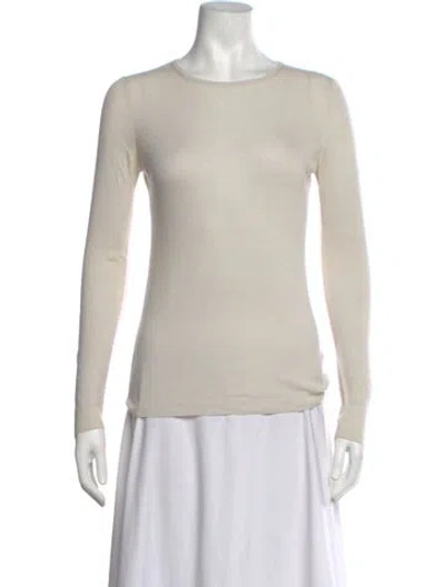 Pre-owned Tse Cashmere Crew Neck Sweater In Neutrals