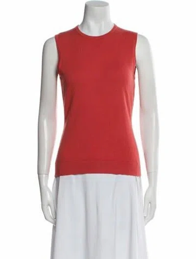 Pre-owned Tse Cashmere Crew Neck Sweater In Orange