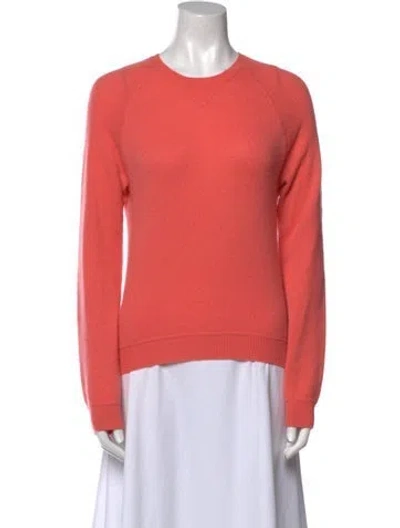 Pre-owned Tse Cashmere Crew Neck Sweater In Orange