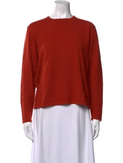 Pre-owned Tse Cashmere Crew Neck Sweater In Orange