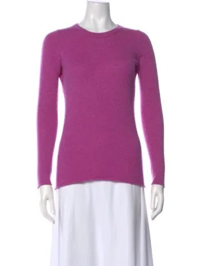 Pre-owned Tse Cashmere Crew Neck Sweater In Purple